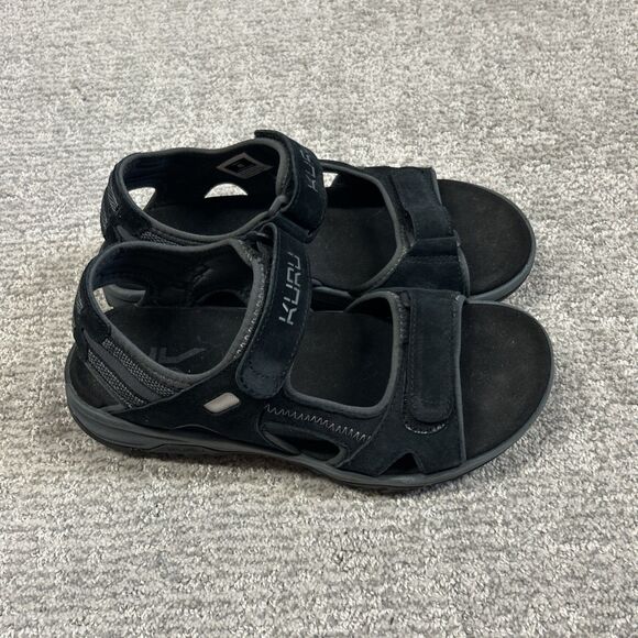 Kuru Tread Sandals Mens Size 8 Black Gray Beach Walking Outdoor Sport Hiking